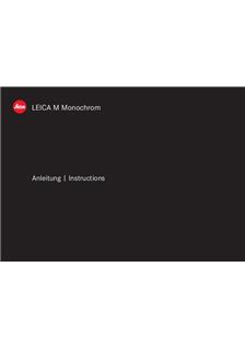 Leica M Monohrom Typ 246 manual. Camera Instructions.